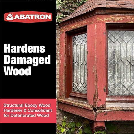 Abatron Wood Restoration Kit - 24 Ounce - Includes LiquidWood Epoxy Resin Wood Hardener and WoodEpox Wood Filler